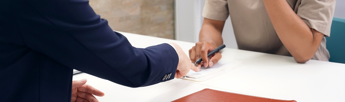 相談している画像